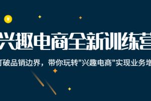 （4107期）兴趣电商全新训练营：打破品销边界，带你玩转“兴趣电商“实现业务增长