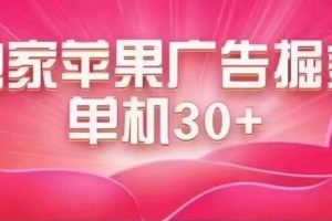 （7542期）最新苹果系统独家小游戏刷金 单机日入30-50 稳定长久吃肉玩法