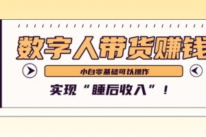 数字人带货2个月赚了6万多，做短视频带货，新手一样可以实现“睡后收入”！