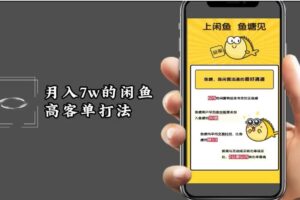 月入7w闲鱼高客单玩法，精细化运营，二手电商保姆级教程