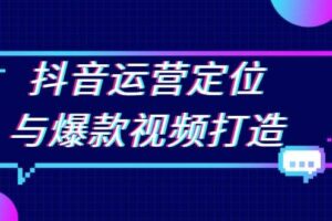 （13548期）抖音运营定位与爆款视频打造：定位运营方向，挖掘爆款选题，提升播放量