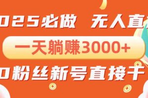 （13950期）抖音小雪花无人直播，一天躺赚3000+，0粉手机可搭建，不违规不限流，小…